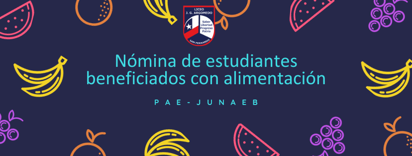 Nomina de estudiantes beneficiados con PAE